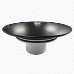 116mm MATT BLACK Shower Trap Drain Waste Top & Dip Tube - Image 5