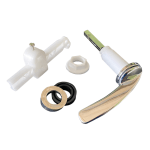 Chrome Plated Metal Toilet Cistern Flush Lever with Curved Spacers (1/2" BSP)