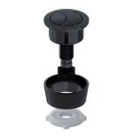 Black Toilet Push Button for Cable Operated Flush Valve Cisterns Dual Flush - Image 6