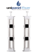 2 Piece Universal Bath Panel DIY Fixing Kit - Easily Fix and Remove Your Panel