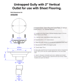 McALPINE USG2SS Wet Room Shower Gully Drain  for Sheet Flooring UNTRAPPED - Image 2