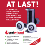 Uniwheel Universal Shower Door Roller fits most Sliding Shower Doors - Image 3