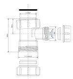 McALPINE V33T Low Level Toilet Overflow to Flush Pipe Connector Tee - Image 2