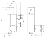 Thermostatic Shower Valve for Douche & Bidet Spray Kits (47mm Pipe Centres) - Image 3