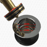 Bathroom Sink Basin Replacement Clicker Plug & Spring EASY CLEAN TYPE - Image 9