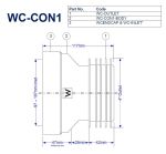 McALPINE WC-CON1 Toilet Pan Connector Outlet 110mm - Image 3
