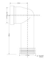 Mcalpine WC-CON8E Bent Pan Connector with Extended Neck - Image 2