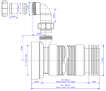 Flexible Pan Connector McALPINE WC-F23RV with Boss - Image 2