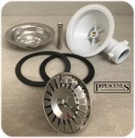 Belfast Sink Strainer Waste for Ceramic Sink with 90mm Hole Sink Plug Drain - Image 6