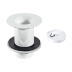 McAlpine W3 – 1 1/2" Sink Waste with 85mm Flange & Unslotted Tail