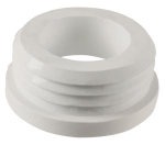 White Rubber Internal Flush Pipe Seal - Flush Cone - Image 3