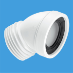 McAlpine WC-CON16 45° Angled Toilet Pan Connector (110mm)