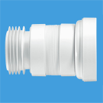 McAlpine WC-F18S Flexible Pan Connector for 90mm Cast Iron Pipe