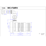 McAlpine WC-F26RV Long Flexible Pan Connector with 1¼" Vent Boss - Image 2