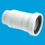 McAlpine WC-F26S Long Flexible Pan Connector for 90mm Cast Iron Pipe