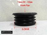 40mm Rubber Boss Reducer for 1.5" Waste Pipe to 62mm Soil Pipe Boss - Image 4