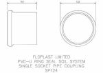 FloPlast SP124 White 110mm Soil Pipe Single Socket | Solvent to Push-Fit Adapter - Image 3