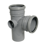 Floplast 110mm Tee with Boss