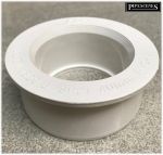 White 62mm x 40mm (43mm) Glued Boss Pipe Adapter Reducer - Image 2