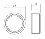 Floplast SP22 62mm x 50mm Solvent Weld Boss Adaptor WHITE - fits Polypipe Also - Image 2