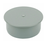 Grey 110mm Soil Pipe Socket Plug Blanking Cap Bung Fitting