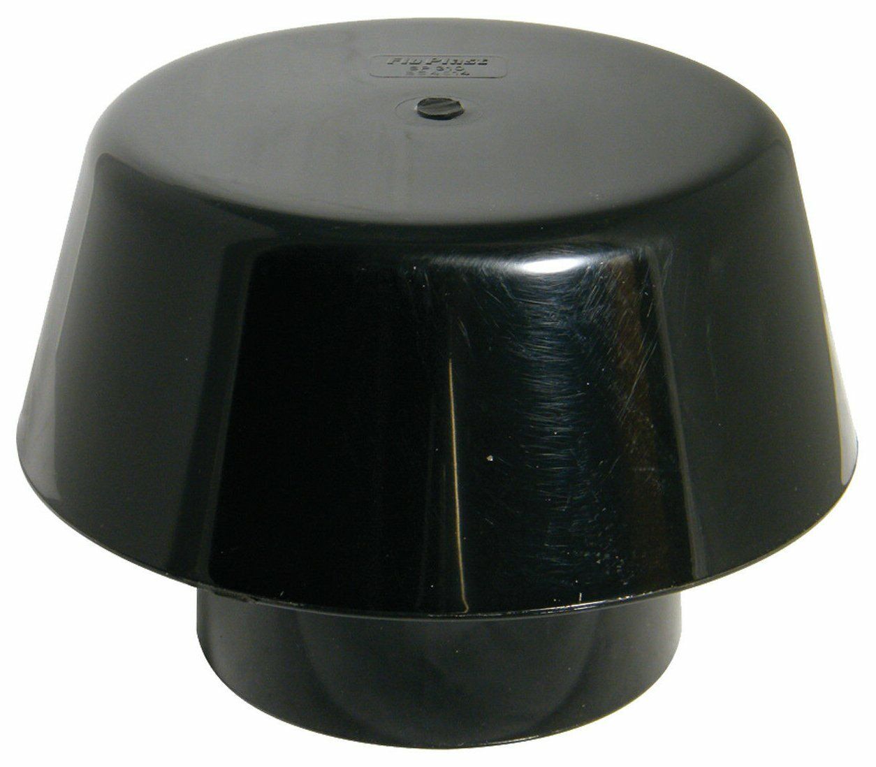 Black 110mm Vent Cowl Soil Pipe Stack Mushroom Vent Fitting - Pipescenes