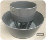 Floplast 110mm Vent Cowl Soil Pipe Stack Mushroom Vent - Grey SP310 - Image 3