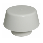 White 110mm Vent Cowl Soil Pipe Stack Mushroom Vent Fitting