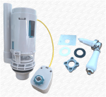 Bathstore R & T Porcelain Ceramic Lever Flush Valve and Inlet Valve Kit - Image 2