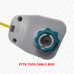 BURLINGTON Bathstore R & T Porcelain Ceramic Lever Only for Cable Flush Valve - Image 5