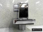 Modern Chrome Square Wall Shower Hose Outlet Elbow — Solid Brass CP - Image 3