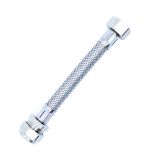 Short Flexible hose Tap Connector 15cm 150mm Long 15mm x 1/2" INCH Tap Tail Braided