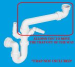 Bathroom Cupboard Space Saver Kit for Basin Sink Waste Trap - Image 2