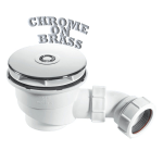 McAlpine ST90CB10 Shower Drain Waste with 110mm Chrome Brass Top