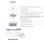 Original AQATA Shower Tray Waste Trap Drain Replacement 90mm Tray Hole - Image 3