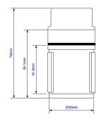 Shower Waste Dip Tube Hair Trap for McALPINE STW Waste Traps STW19 with O Ring - Image 2