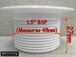 Replacement Shower Drain Top Waste Trap White ABS 1.5" INCH Thread 70mm - Image 5