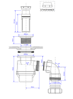 McALPINE STW8-R Shower Tray Base Waste / Trap with 85mm Top for 50mm Tray Hole - Image 4