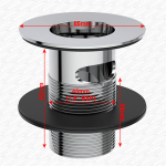 Belfast Sink Waste slotted