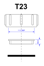 McALPINE T23 - Threaded Cap & Washer for 1.5" BSP Thread - Image 4