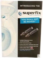 Expandable Superfix Top Fix Toilet Seat Fittings 2 Piece with Brass Inserts PAIR - Image 5