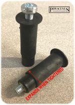 Expandable Superfix Top Fix Toilet Seat Fittings 2 Piece with Brass Inserts PAIR - Image 3
