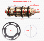 Thermostatic Shower Valve Cartridge fits some Bristan Osborne Omega Pisa Showers - Image 5