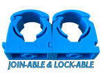 20 Pack of 20mm Pipe Clips for Blue MDPE Water Main Pipe Bracket - Image 3