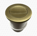 Brushed Brass Gold Toilet Push Button to fit Roper Rhodes Tavistock Vortex