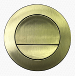 Brushed Brass Gold Toilet Push Button to fit Roper Rhodes Tavistock Vortex - Image 2
