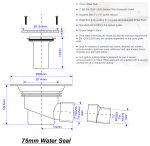 Wet Floor Gully Shower Drain McALPINE TSG1-ANTI/LG Trapped Anti-Ligature - Image 2