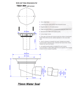 Wet Room Gully Shower Drain McALPINE TSG1-WH for Sheet Flooring Trapped - Image 3