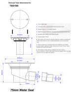 Wet Room Gully Shower Drain McALPINE TSG1SS for Sheet Flooring Trapped - Image 3