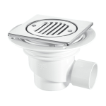 Wet Floor Gully Shower Drain McALPINE TSG1T6SS for Tiled Floor Trapped